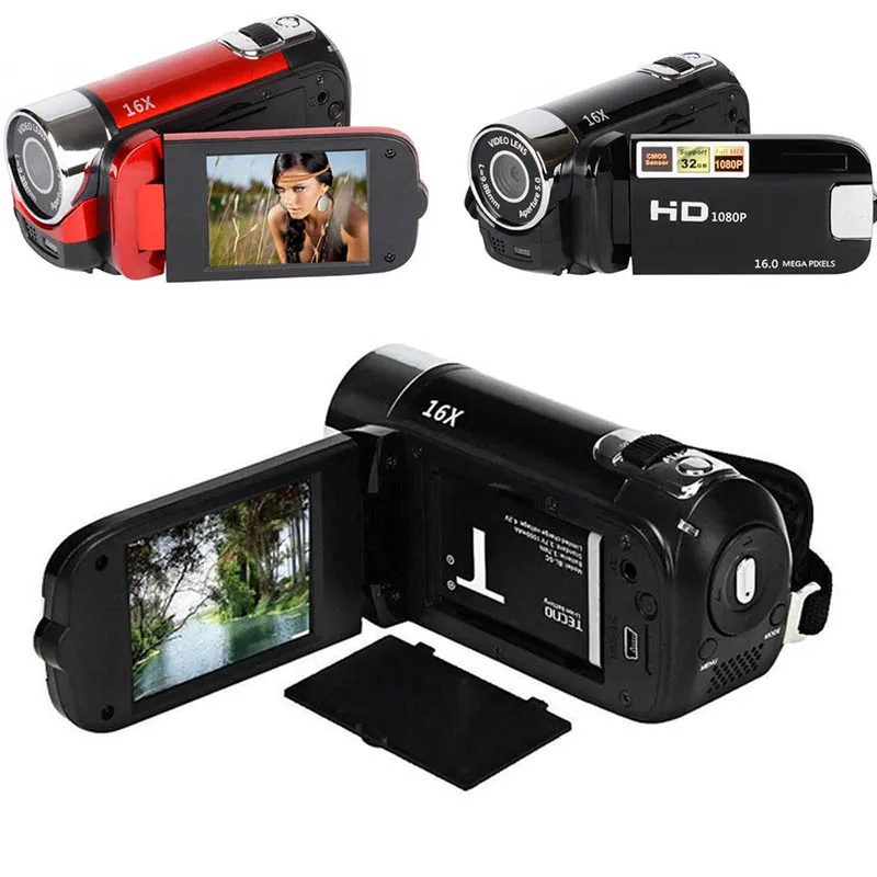 1080P HD Цифровая камера портативная Videocamcoder Videocam DV для домашнего использования дорожная видеокамера вращающийся на 270 градусов экран