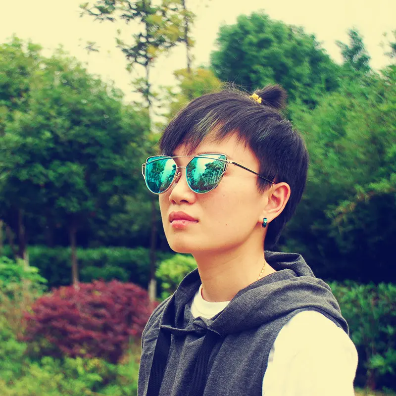 Женское зеркало для взрослых солнцезащитные очки из сплава со звездами с