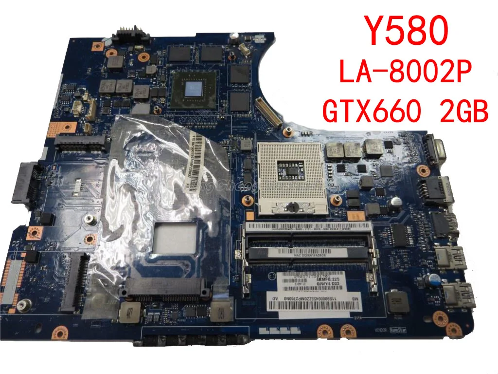 HOLYTIME ноутбука материнская плата для Lenovo y580 LA 8002P HM76 DDR3 GTX660 2 Гб видеокарта 100%