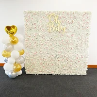 4060cm silk roses artificial flower background wedding backdrop wall hanging decoration rose flowers panel