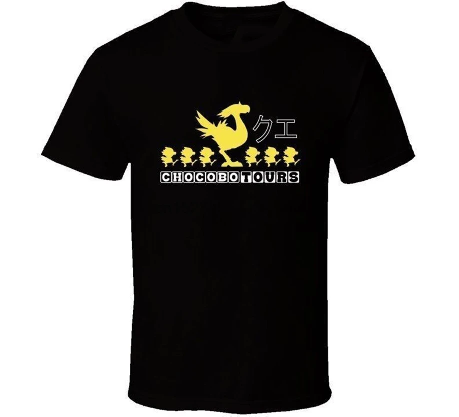 Chocobo Tours супер путешествия Final Fantasy 7 футболка летняя | Мужская одежда