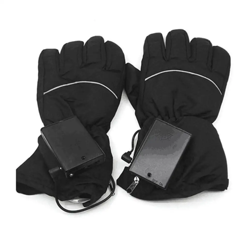 

Motorcycle Electric Heated Gloves Touch Screen Windproof Waterproof Anti-skid Reflective Gloves Hand Warmer Cotton For Cycling