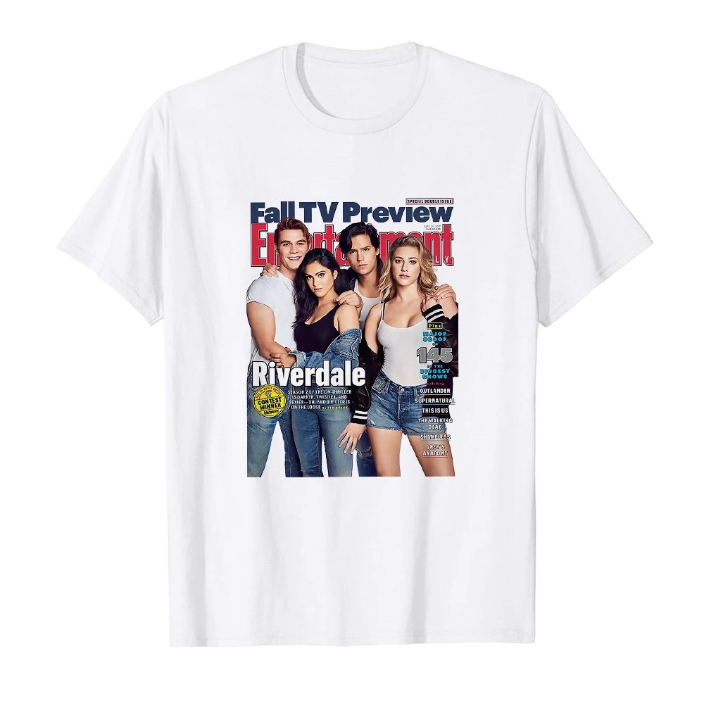 

2021 RIVERDALE Women T Shirts European American Fashion Short Sleeve Fall TV Preview Letter Graphic Creative Summer T-shirt