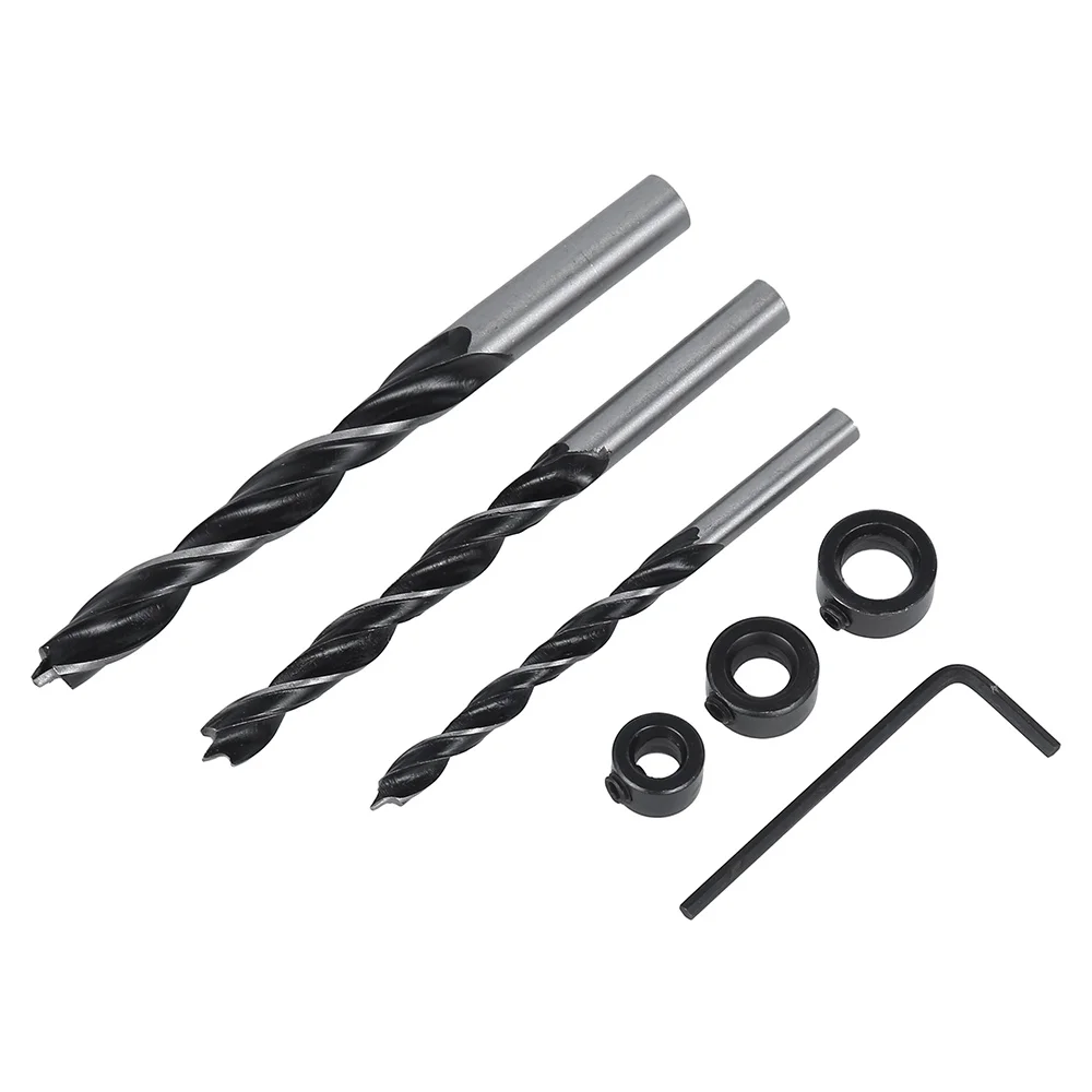 

Woodworking Pocket Hole Jig 6mm 8mm 10mm 15 Degree Angle Drill Guide Set Hole Puncher Locator Jig Drill Bit DIY Carpentry Tools