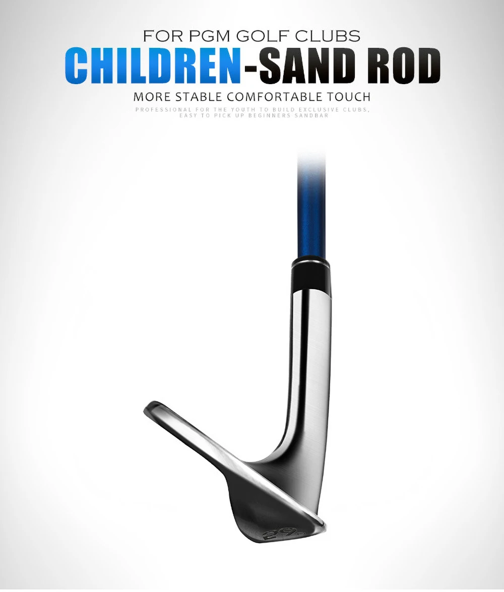 

PGM JRSG001 Youth Left Right Handed Golf Clubs Kids Stainless Steel ChildrenS Wedge 56 Degrees Tang Anshen Shaft