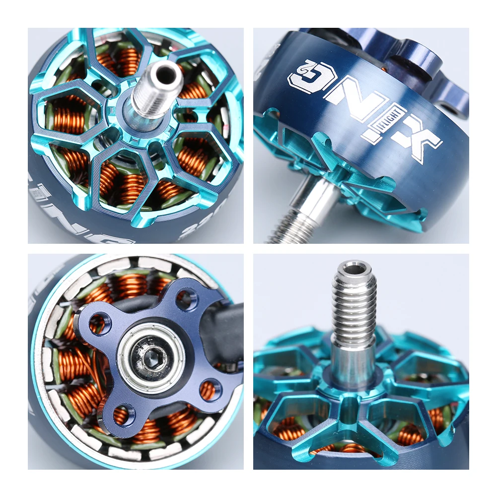 IFlight-Motor FPV con eje de aleaci&oacute;n de titanio de 5mm para Dron FPV, Unibell, XING2 2207, 2755KV, 4S/1855KV, 6S-3
