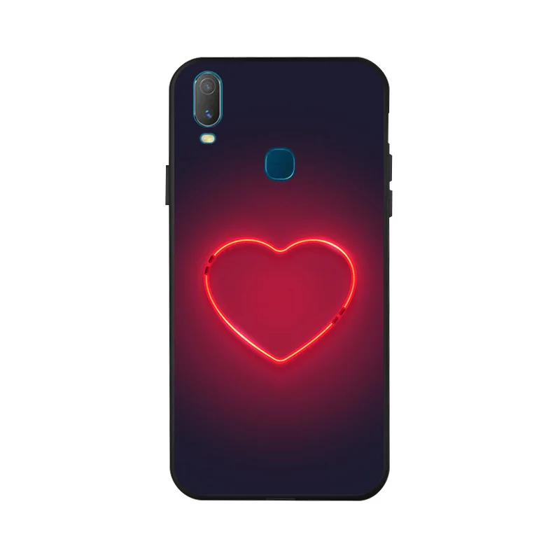 

For Vivo Y11 2019 Z5X Case Simple Art Black Painting Silicone Phone Cover For Vivo IQOO Neo 3 Y91 Y81 Y81i Y69 Y53 Y55 Cases