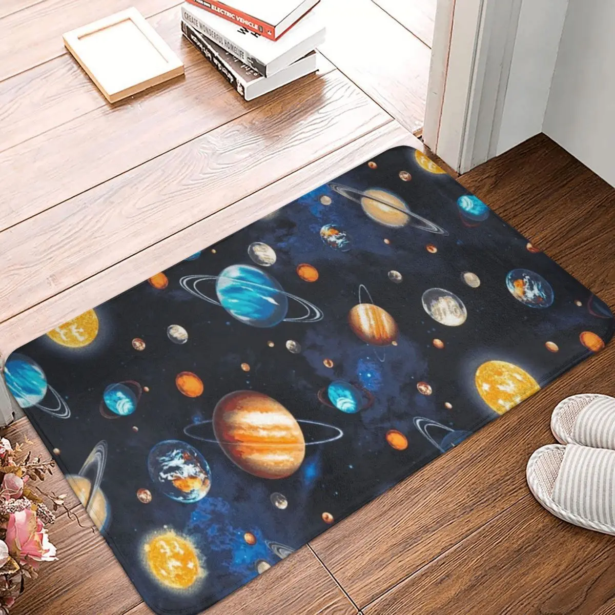 

Planets Doormat Carpet Mat Rug Polyester PVC Non-Slip Floor Decor Bath Bathroom Kitchen Living Room 40x60
