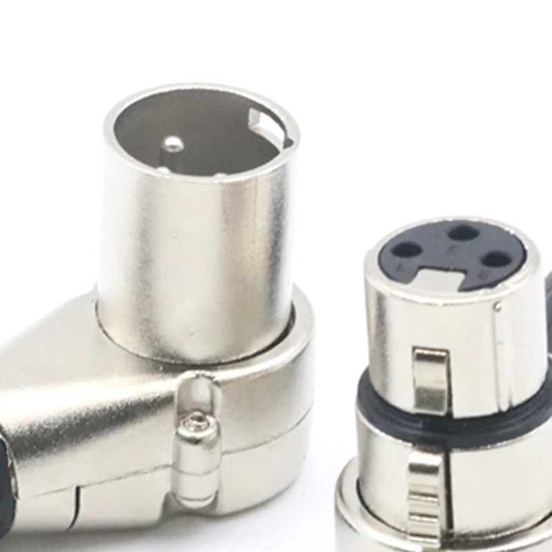 Hi Fi 1 шт. прямоугольный 90 градусный XLR 3pin гнездовой разъем телефонный шасси