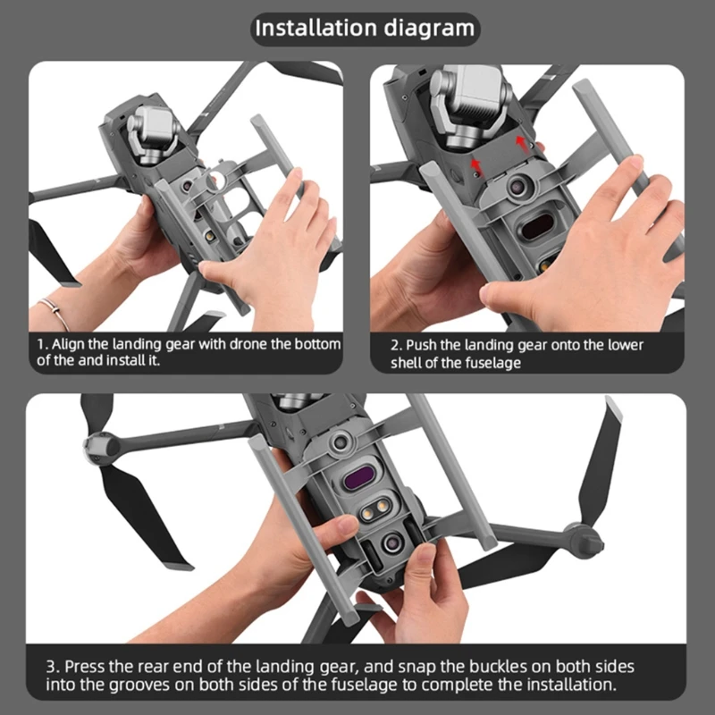 

Quick Release Landing Gear for dji- Mavic 2 Pro/Zoom Drone Height Extender Leg