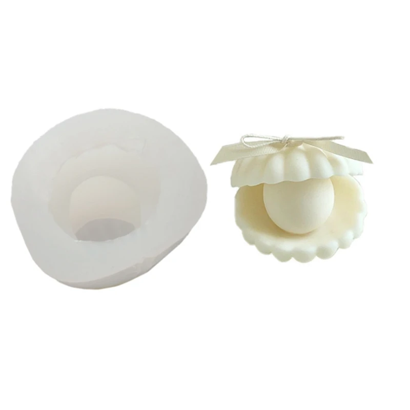 

Форма для свечей в форме ракушки 2021, жемчужная силиконовая форма для изготовления свечей, формы для мыла