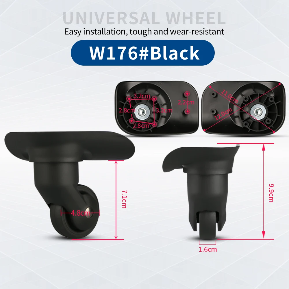 Accessories wheel Compatible with diplamat suitcase luggage repair universal caster trolley box replace detachable