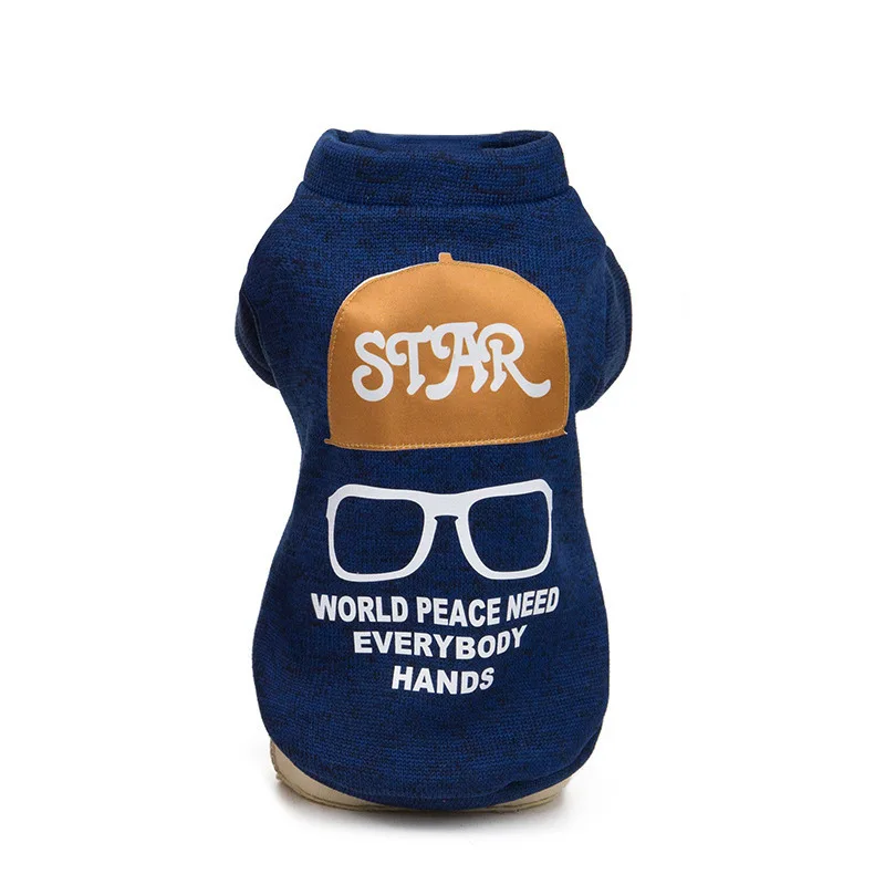 Теплая одежда для собак зимняя кошек пальто с капюшоном щенков толстая питомцев