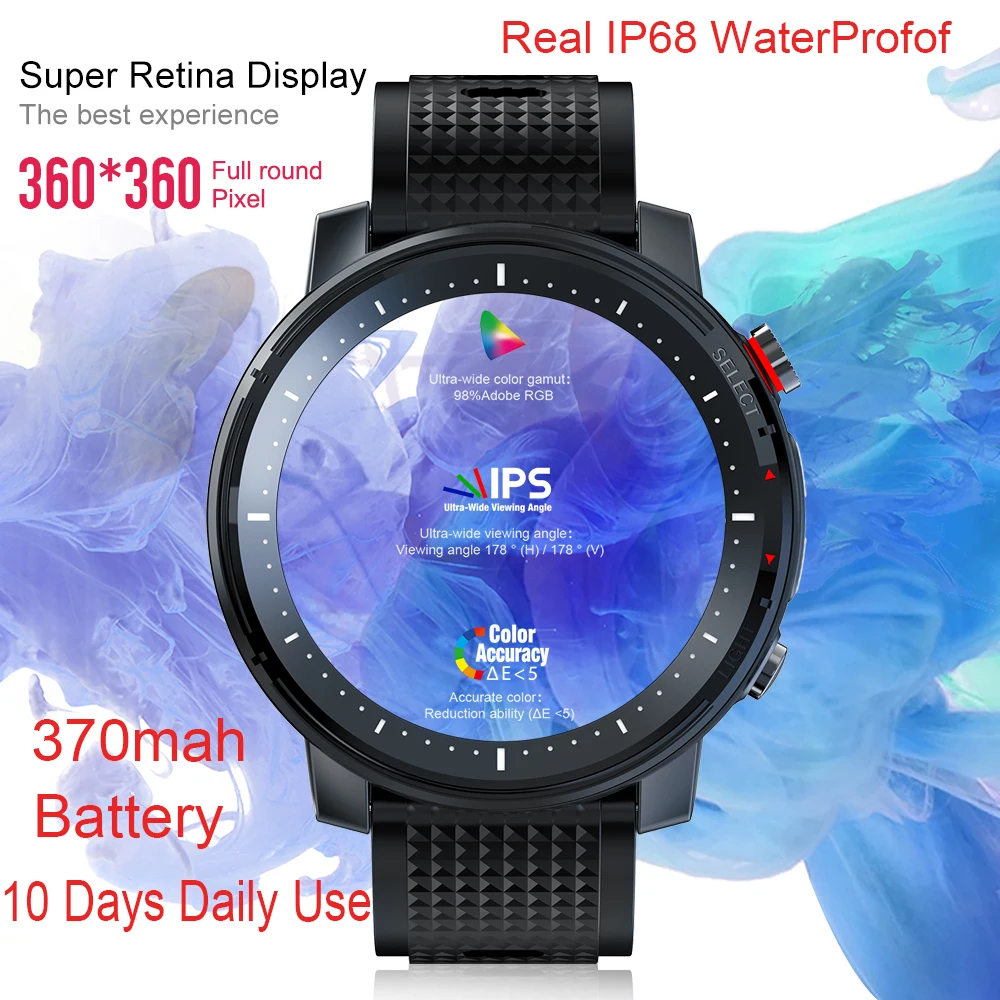 

360*360 Round Smart Watch 2021 ECG IP68 Waterproof Men Women Sport Fitness Smartwatch Long Standby for Android Apple Xiaomi HW