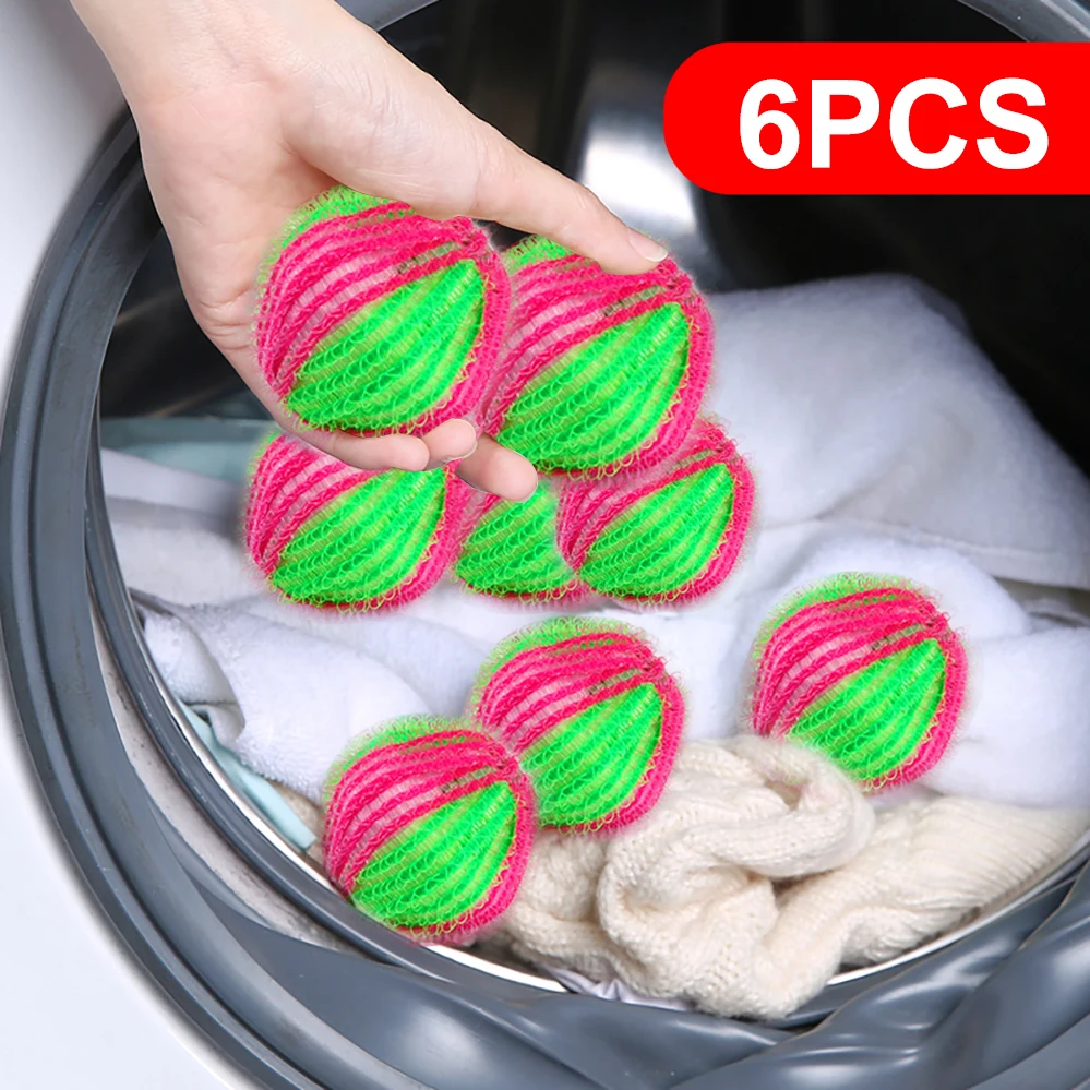 6 шт. волшебное удаление волос Прачечная мяч одежда персональный уход волосы