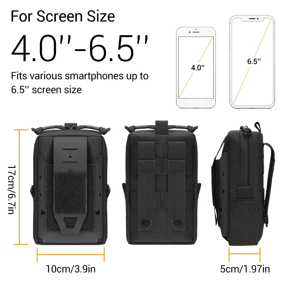 tactical molle pouch bag military waist bag outdoor vest pack purse phone case backpack accessory bag edc tool pack for hunting free global shipping