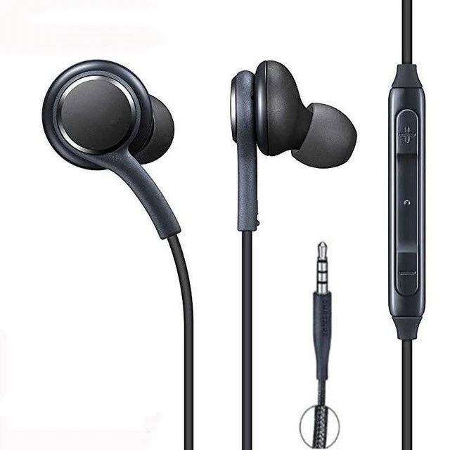 black Наушники EO-IG955 3,5 мм наушники с микрофоном Проводная гарнитура смартфон затычки для ушей для Android ios и symbian - Цвет: black