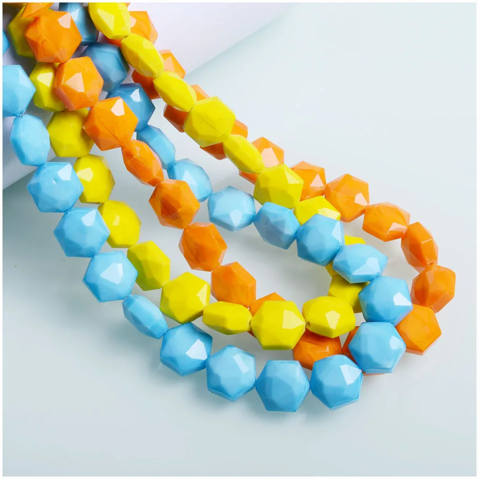 Бусины шестигранной формы для изготовления ювелирных изделий аксессуары