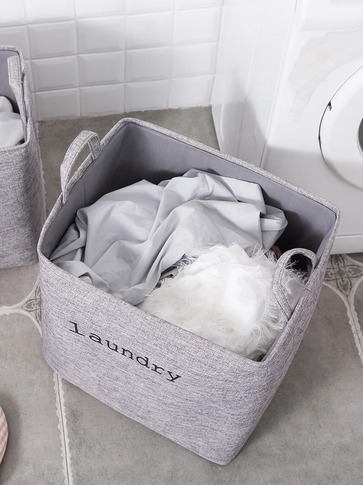 

Washable Dirty Clothes Basket Collapsible Sundries Modern Basket Bathroom Organizer Panier Rangement Storage Containers DFSNL