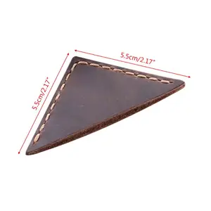 Triangle Bookmark Handcrafted Leather Reading Marking Accessories Corner Page Maker Gift For Book Lover Readers Teacher 