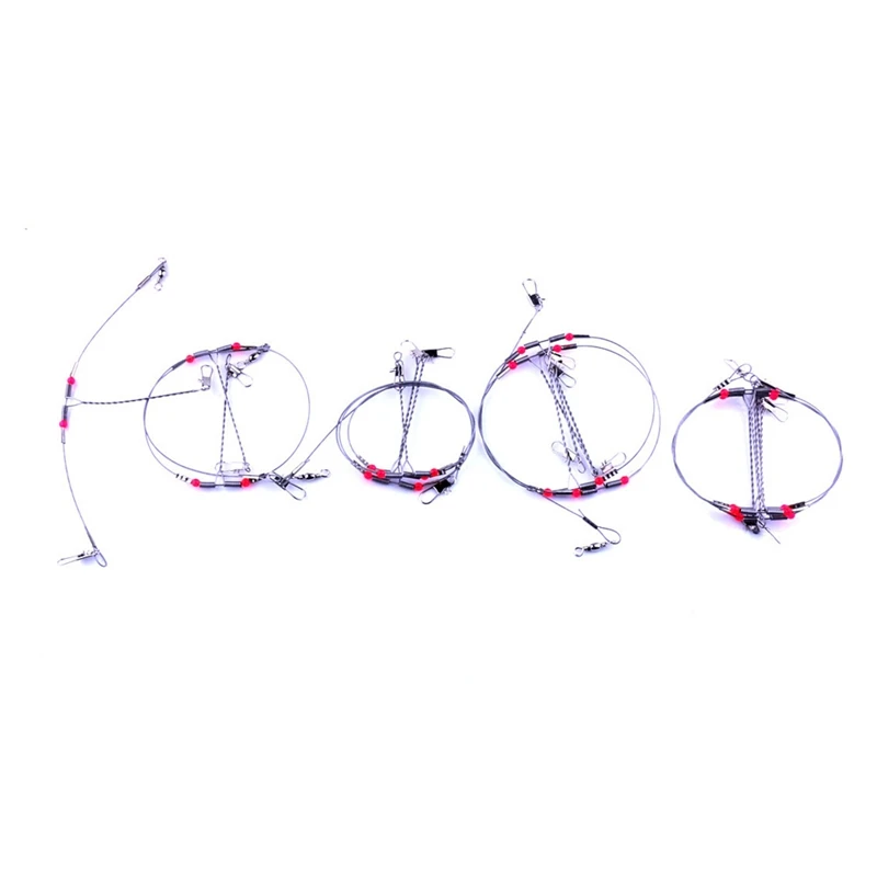 10 шт./партия рыболовные снасти из нержавеющей стали трос для поводка поворотная