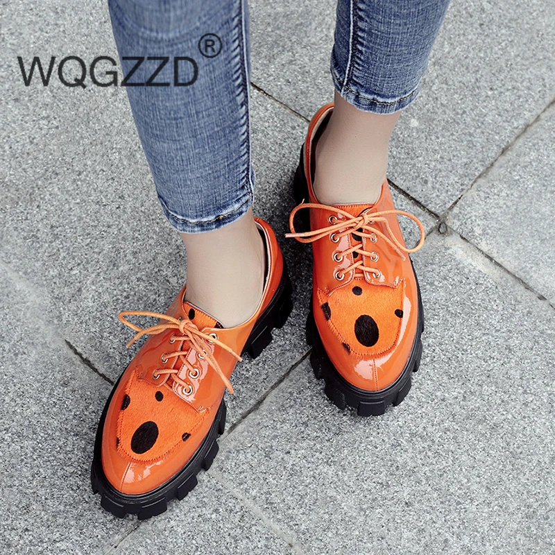 Туфли оксфорды женские из лакированной кожи роскошные брендовые модные туфли на