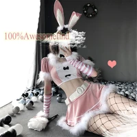 women christmas xmas party santa claus cosplay costume sexy bunny girl maid waitress uniform set halloween costumes