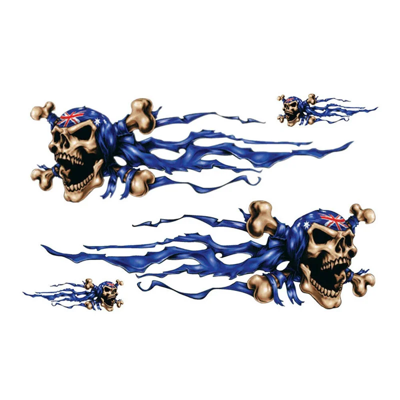 

Skull Eagle Flame Racing Car Tuning Stickers Anime Motocross Motorcycle ATV Helmet Decal Old School Car Decoration Accessories