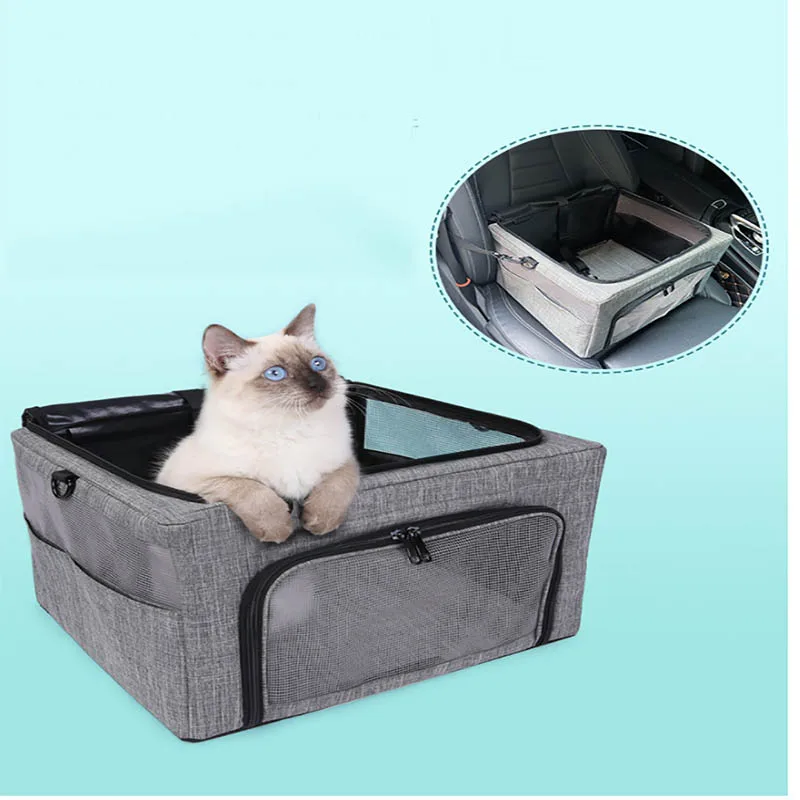 

Travel Dog Car Seat Cover Bag Folding Hammock Pet Luggage Basket Car Supplies Mesh Breathable Mulifunction Puppy Bed House