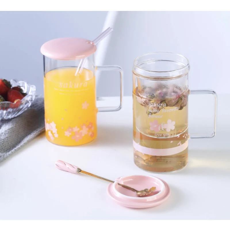 Милая мультяшная кружка креативная стеклянная для воды молока чая кофе лучшая