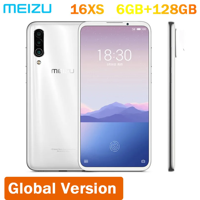 Глобальная прошивка Meizu 16XS 128 Гб ПЗУ 16 XS Смартфон Snapdragon 675 6 2 дюймов 48 МП тройная камера AI фронтальная Мп 4000