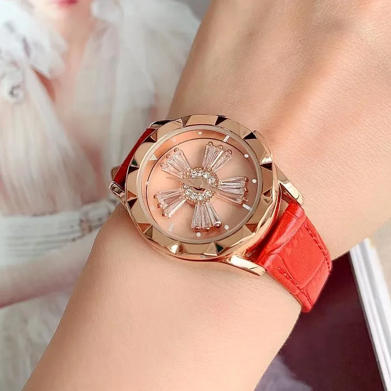 Luxury Women Watch Waterproof New Rotating Dial Ladies Watch Fashion Diamond Quartz Watches for Women Clock Relogio Femino