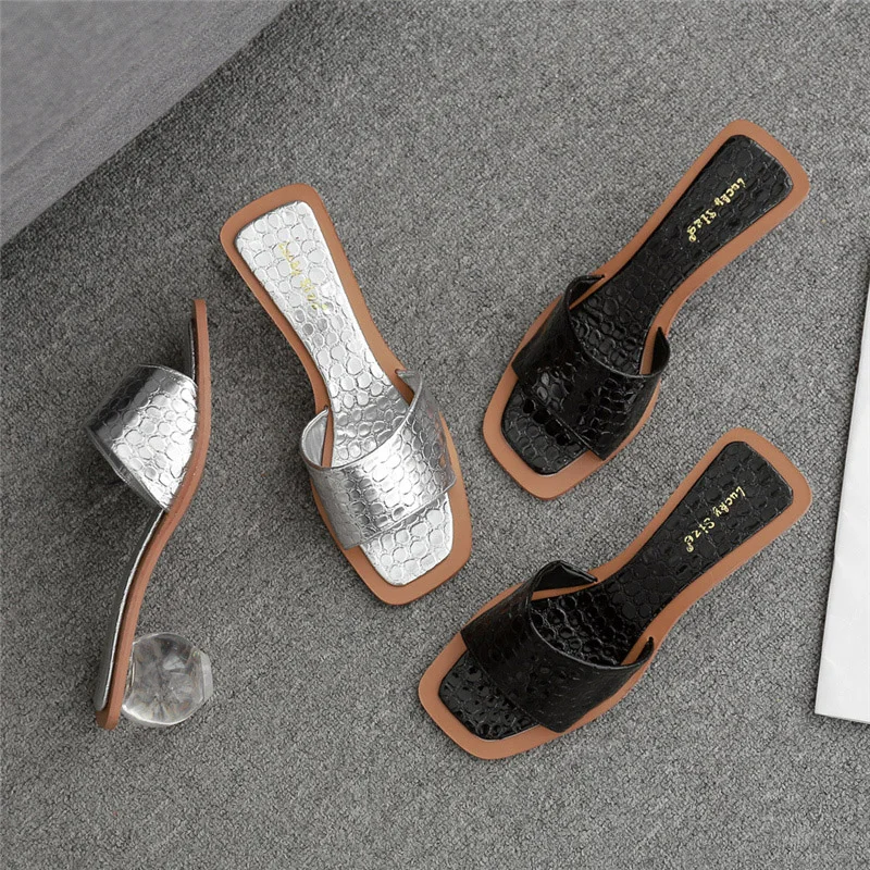 2020 летние дизайнерские женские туфли с украшением в виде кристаллов Прозрачные