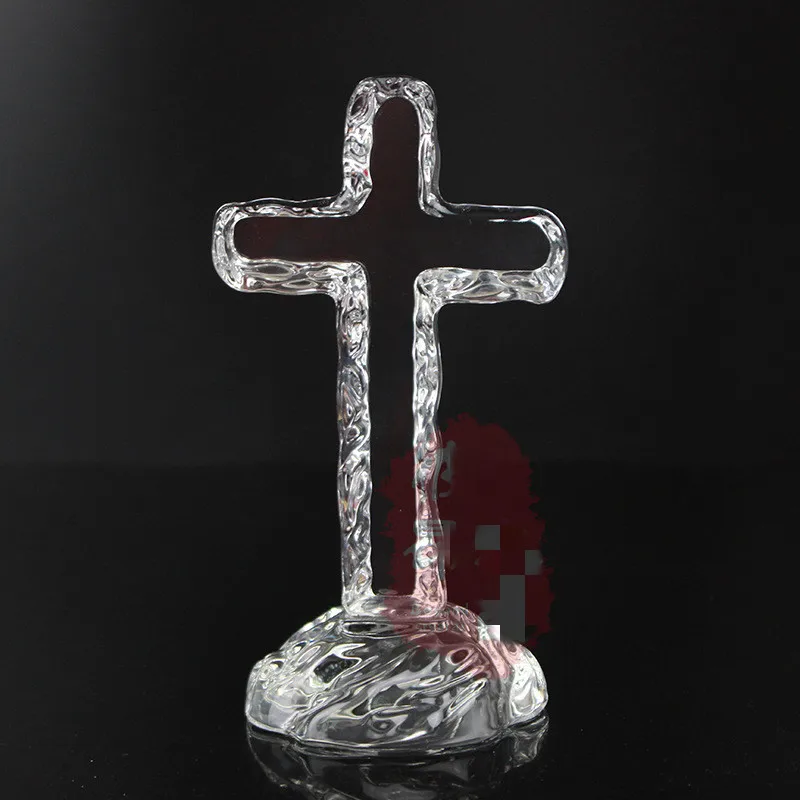 

Хрустальные украшения с крестом Иисуса, домашние религиозные украшения, христианские подарки, 150*80*60 мм, фэн-шуй, маятник
