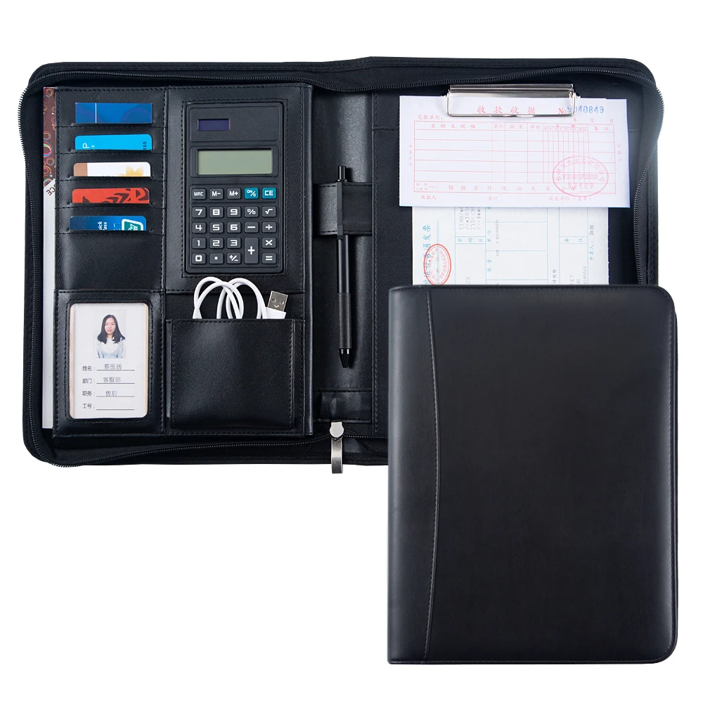 Индивидуальные B5 органайзеры папка Портфели из искусственной кожи Бизнес