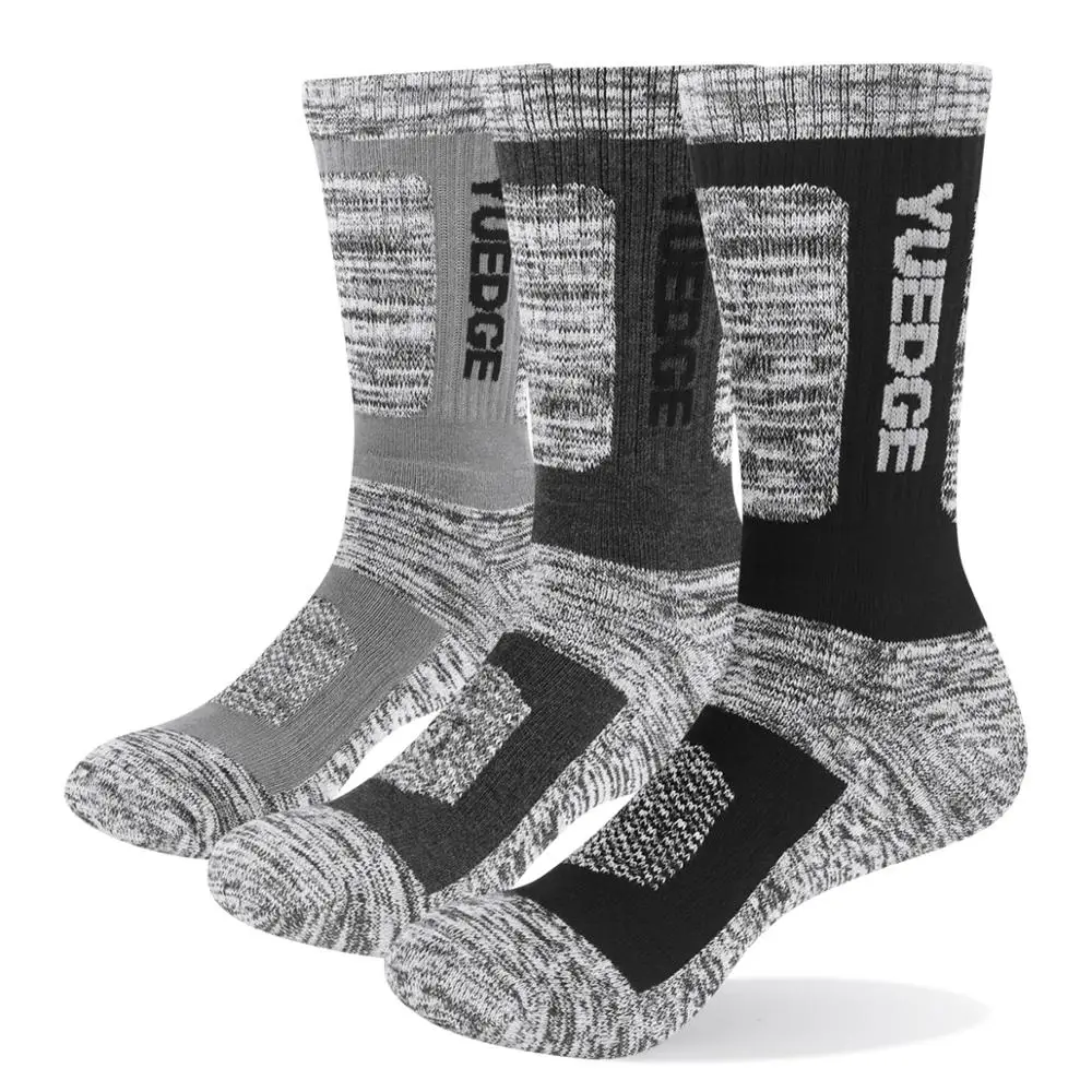 3 пары мужские носки из чесаного хлопка с махровой подушкой|socks hiking|outdoor hiking sockssocks