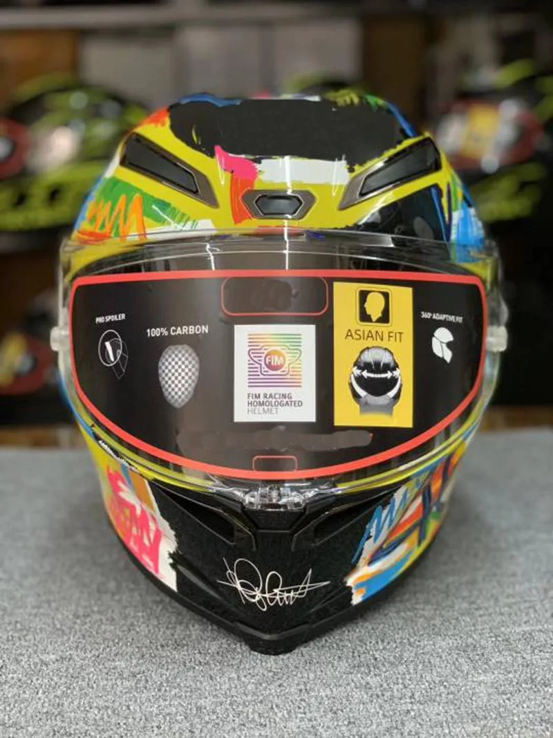 Шлем с спойлером Gp r на все лицо для мужчин и женщин мотоциклетный шлем из АБС