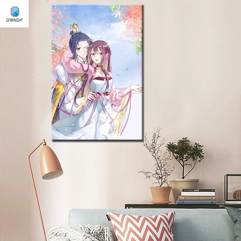 Diy цифровая живопись Анимация diy масло декор для гостиной модульная живопись по номерам.