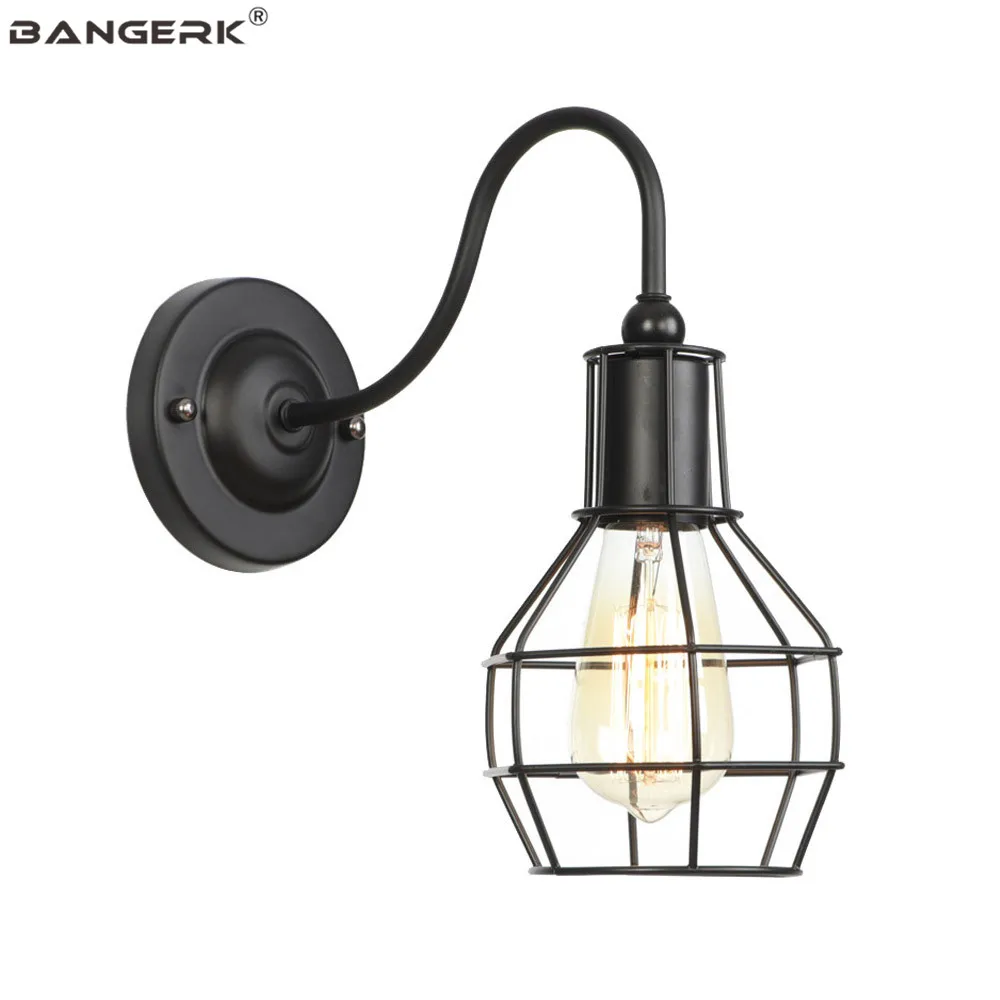 Американская светодиодсветодиодный настенная лампа Эдисона в стиле ретро