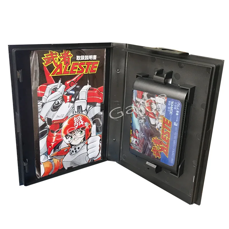 Новейшая 16-битная игровая карта MD для Sega Mega Jap/US EU Musha Aleste нового поколения с