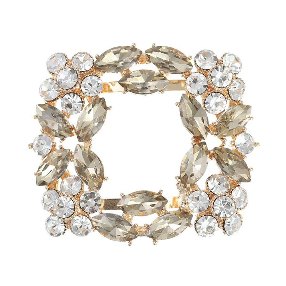 

2 шт.; Блестящие стразы; Свадебная обувь с квадратным каблуком; Обувь с украшением в виде кристаллов и пряжек