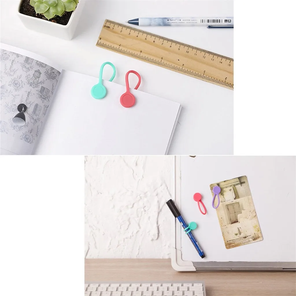 Reusable Magnetic Cable Ties Cord Organizers Strong household storage accessories for home | Дом и сад