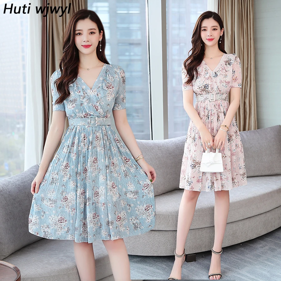 Летнее платье размера плюс Пляжное сексуальное миди Открытое без рукавов 2021 в