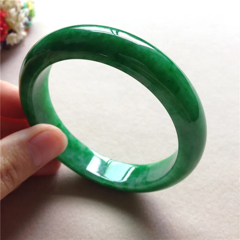 Отправить сертификат натуральный браслет из Мьянмы Jadeite класса A Изысканный