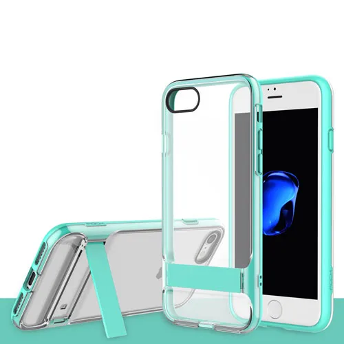 Чехол Rock для iPhone 7, 7 Plus, серия Royce, с подставкой, TPU+ PC, прозрачный чехол для телефона, для iPhone 7 Plus, чехол для телефона, роскошный - Цвет: green