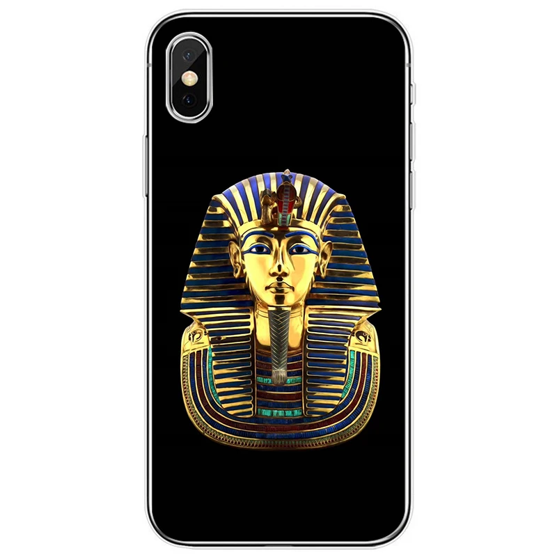 Egypt Nefertiti Anubis Ankh Pharaoh чехол из мягкого силикона ТПУ для телефона iPhone 5 5S SE 6 6plus 7 8 plus X