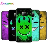 cool demon emoticon for huawei mate 10 20 20x5g 30 40 40rs nova5i pro lite plus black soft phone case
