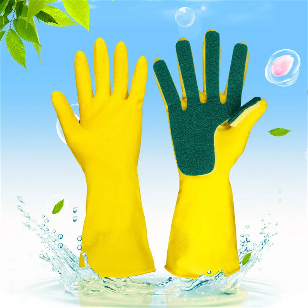 Ткань для чистки рук латексные перчатки хозяйственные уборки губка защита