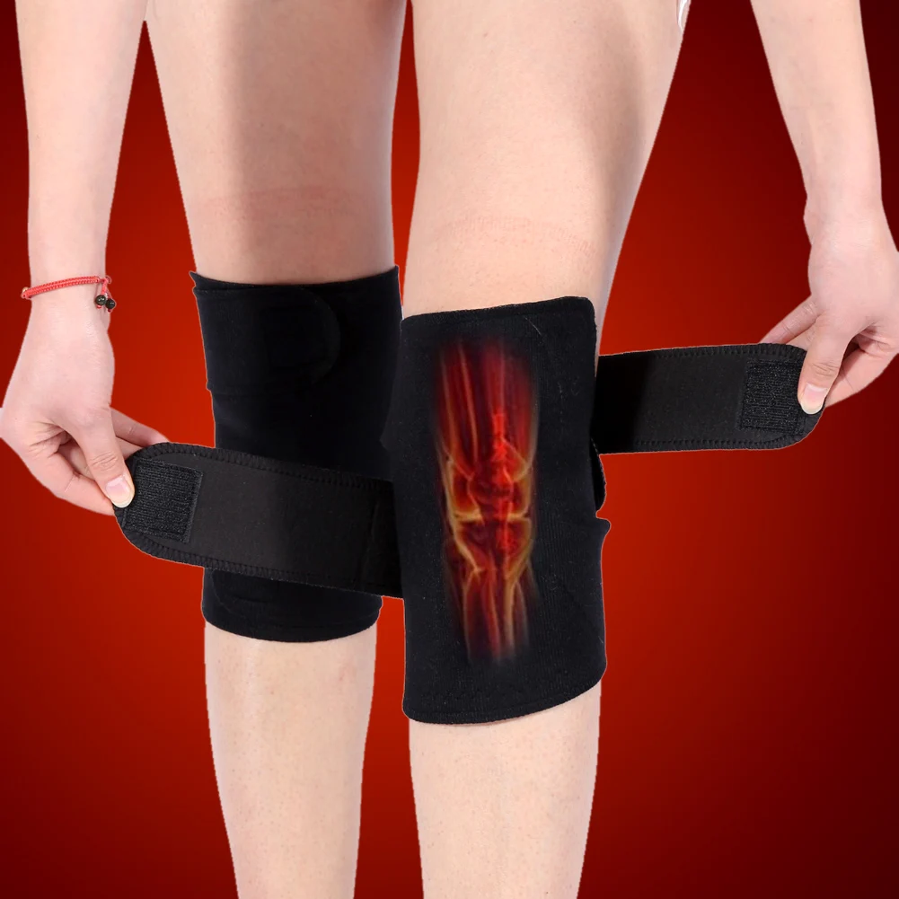 

1 Pair Tourmaline Self-heating Knee Pads Magnetic Therapy Knee Protective Belt Arthritis Brace Support Patella Knee Sleeves Pads