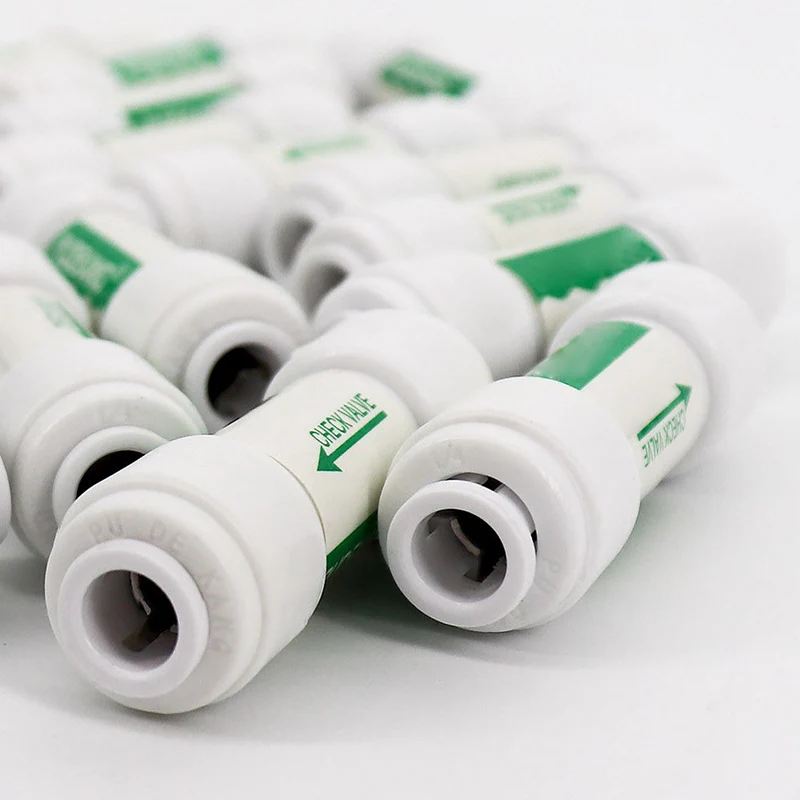 Обратный клапан 1/4 дюйма для фильтров системы обратного осмоса воды без возврата